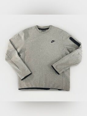 Nike Tech Fleece Crew Neck Sweatshirt Grey Men’s Size Small S Unisex Gorpcore